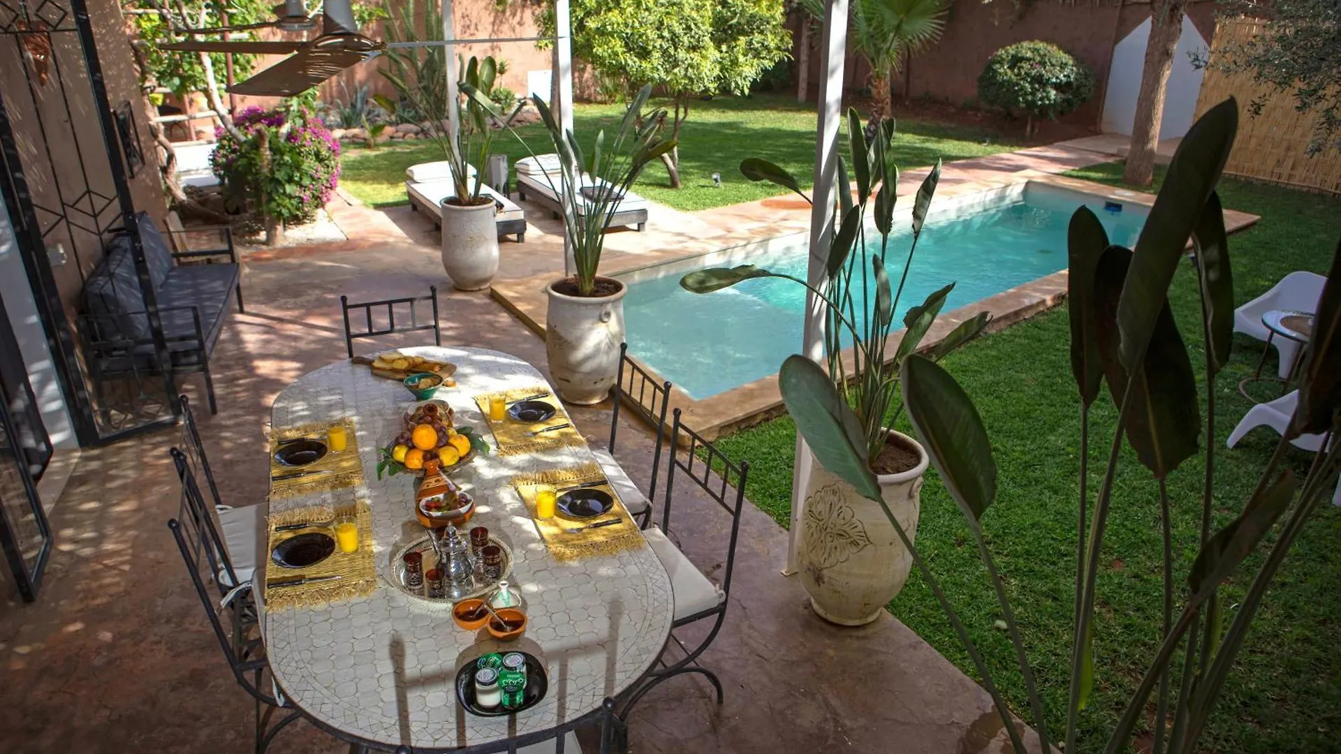 Villa Em Marrakesz Maroko